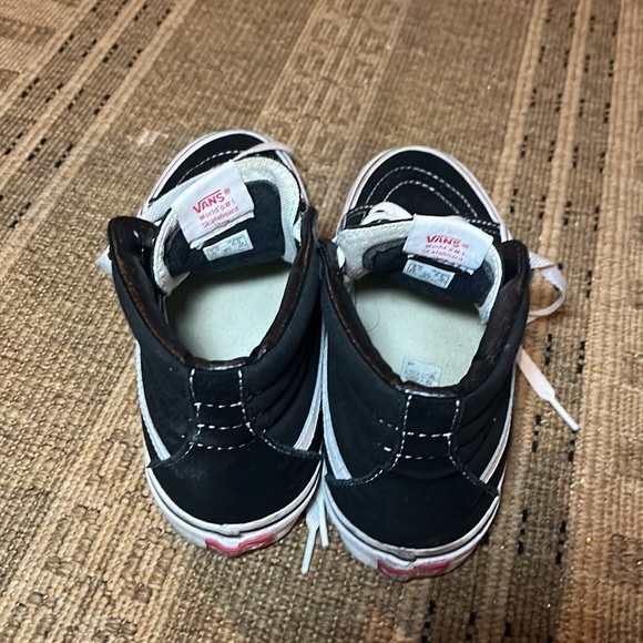 Black and White High Top Vans - Picture 3 of 4